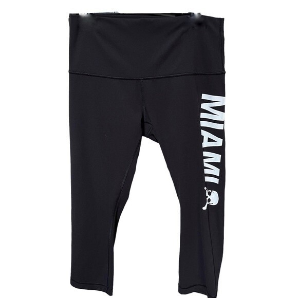 Lululemon Soulcycle Miami and Skull Graphic Wunder Under High Rise Crops 12 - Picture 1 of 7